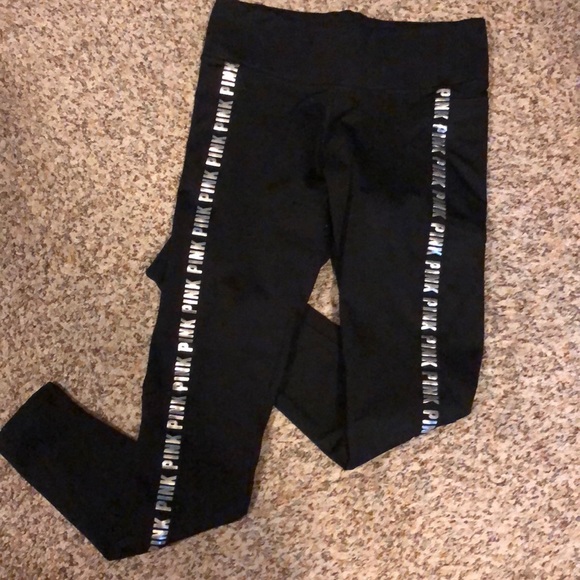 Pink Brand Black Cozy Leggings | Poshmark